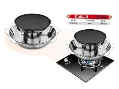 工廠直銷不銹鋼多層火鍋 一品布衣湯烤王二層寶塔火鍋